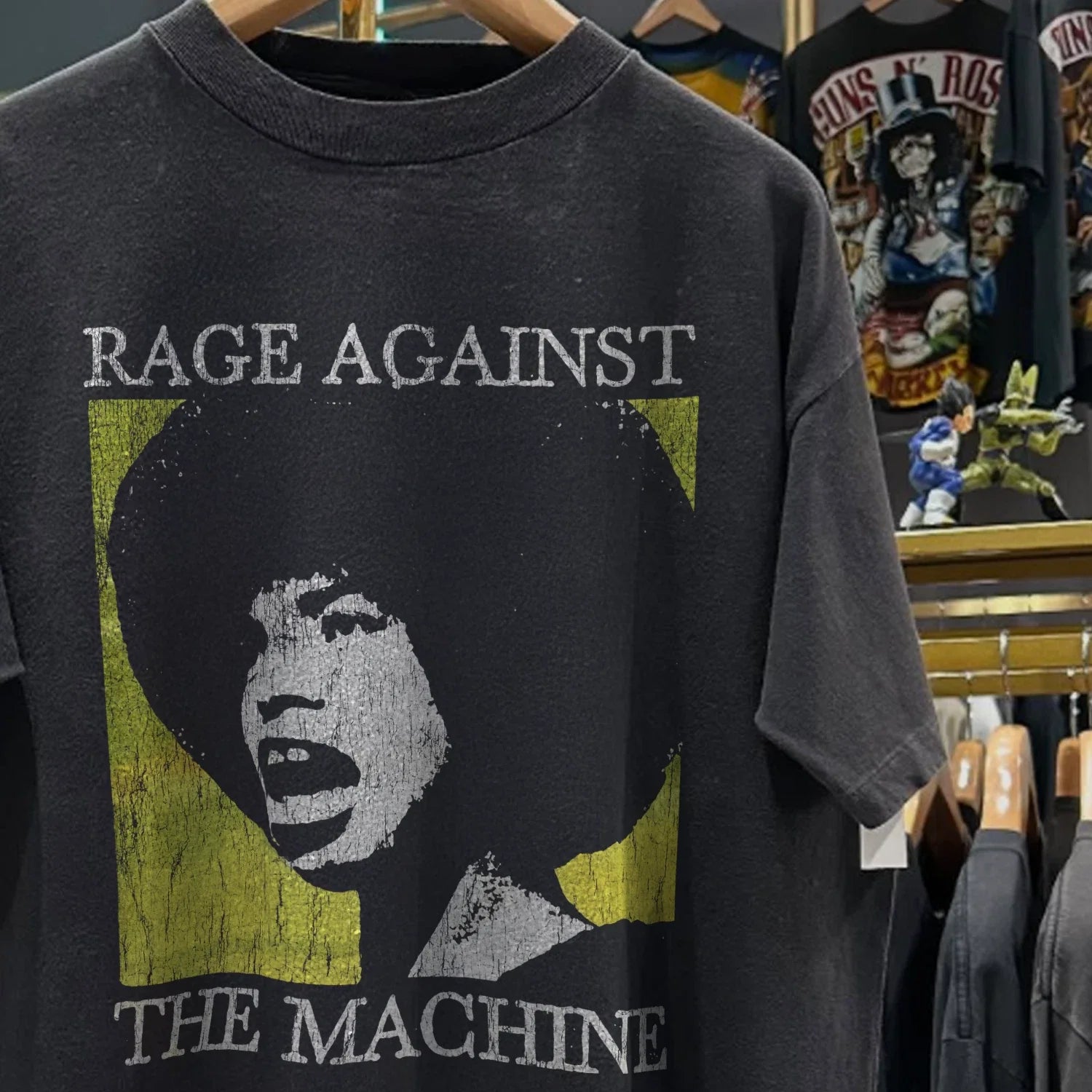 90s Rage Resist RATM X Angela Davis Promo T-Shirt Black XXL
