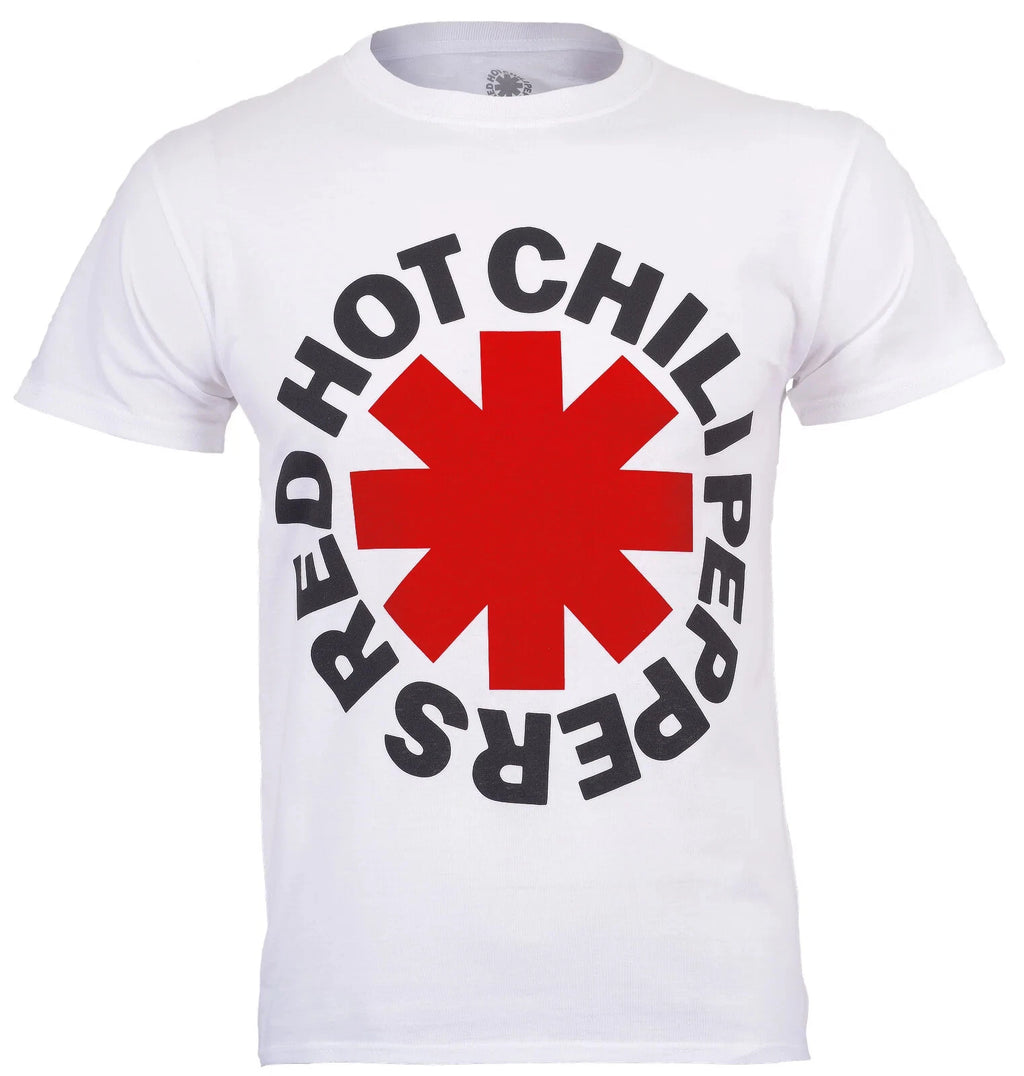 Official Red Hot Chili Peppers T Shirt Asterisk Logo White RHCP New S M L XL XXL