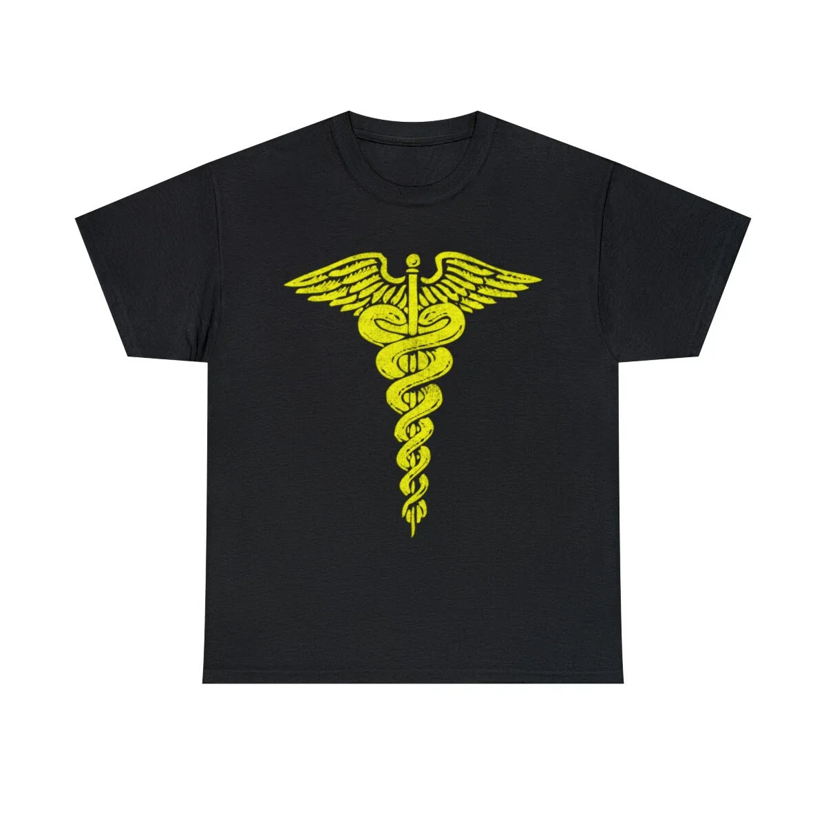 Retro Caduceus Graphic Tee Shirt, S-5XL