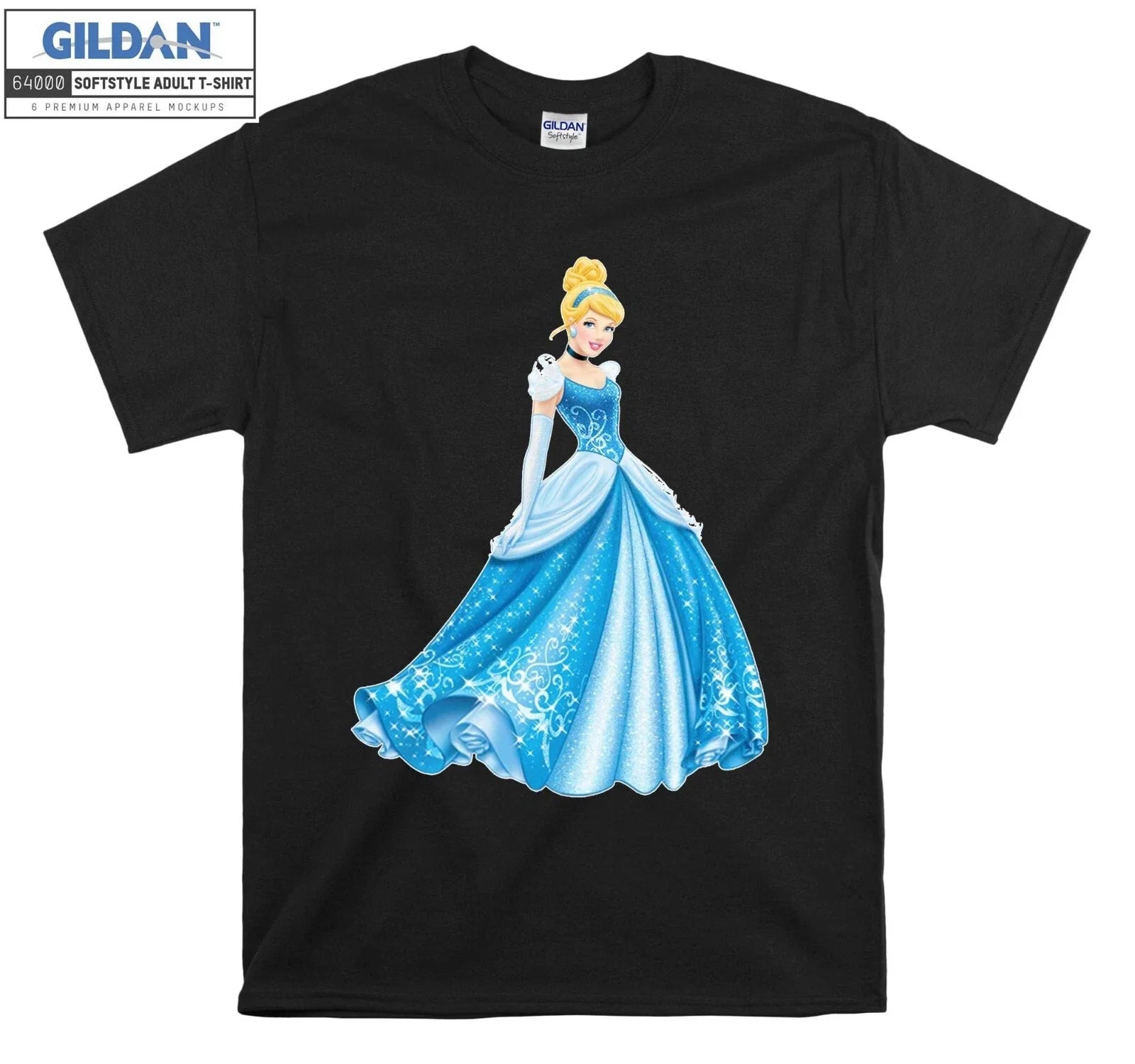 Princess Cinderella T-shirt Beautiful T shirt Men Women Unisex Tshirt 437
