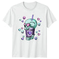 Pastel Goth Valentines Skull Drink T-Shirt Kawaii Goth Alternative Fashion