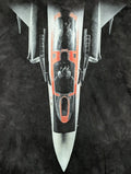 Smithsonian Men's T-shirt Black Fighter Jet XL #2968 EUC