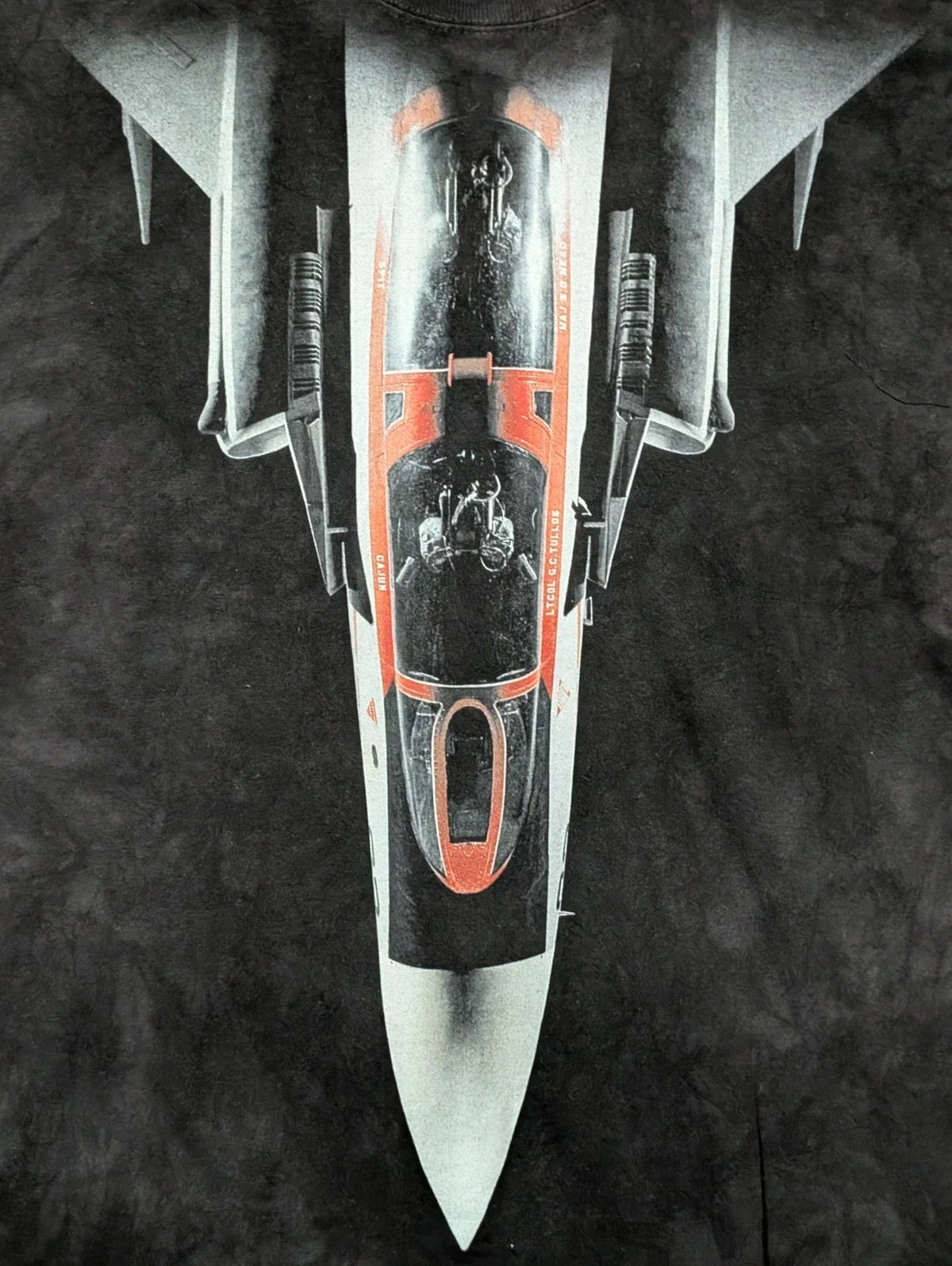 Smithsonian Men's T-shirt Black Fighter Jet XL #2968 EUC