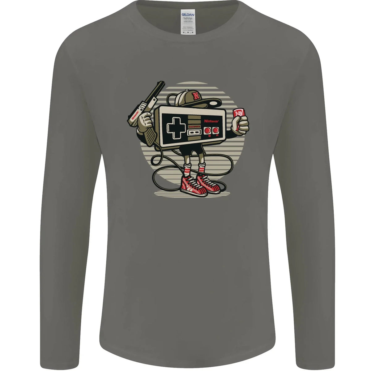 Lets Play Funny Gamer Gaming Mens Long Sleeve T-Shirt