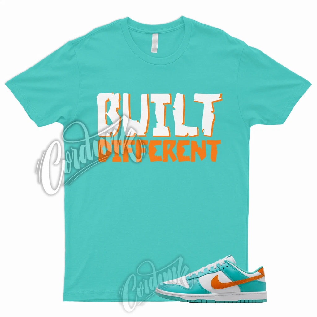 BUILT T Shirt Dunk Miami Low White Cosmic Clay Cactus Teal Orange Dolphin Aqua