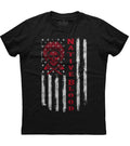 American Flag Native Blood Mens Short Sleeve New Cotton Black T-shirt