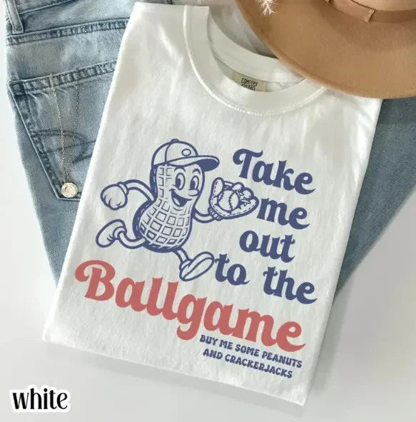 Funny Baseball Mom Shirt Retro Peanut Mascot Softball Game Day Tee