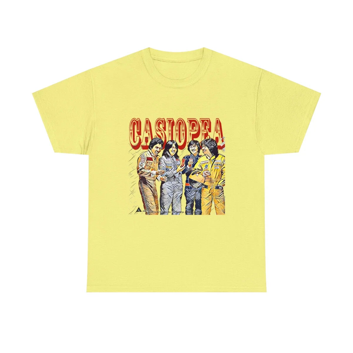 Casiopea Band Art Jazz Graphic Print Unisex Heavy Cotton T-Shirt