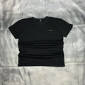 Fendi Black T-Shirt Men's Size XL Small Logo Monster Eyes Cotton Tee Italy