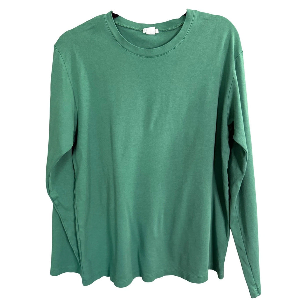 Lake T-Shirt Mens Medium Green Casual Lounge Everyday Minimalist Basic Comfort