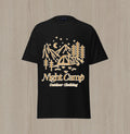 Custom Minimalist Night Campfire T-shirt Design Unisex Jersey Short Sleeve Tee