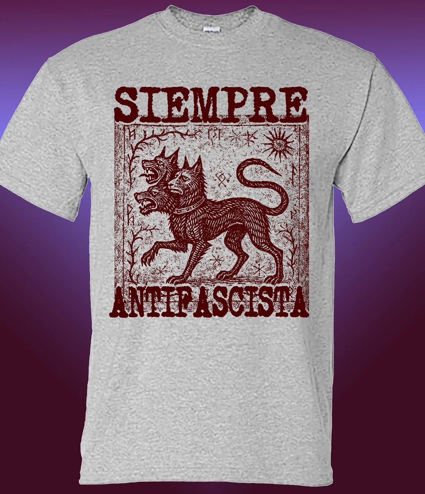 Siempre Antifascista Cerberus T-shirt