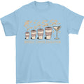 Funny Weekly Coffee to Alcohol Evolution Wine Mens T-Shirt 100% Cotton