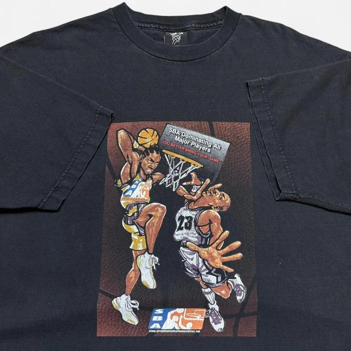 Vintage 2000s Rare Street Ball Association XL Basketball Grail TShirt