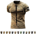 New Jesus T-Shirt Cross Christian Short Sleeve Men's T-Shirt REGULAR SIZING