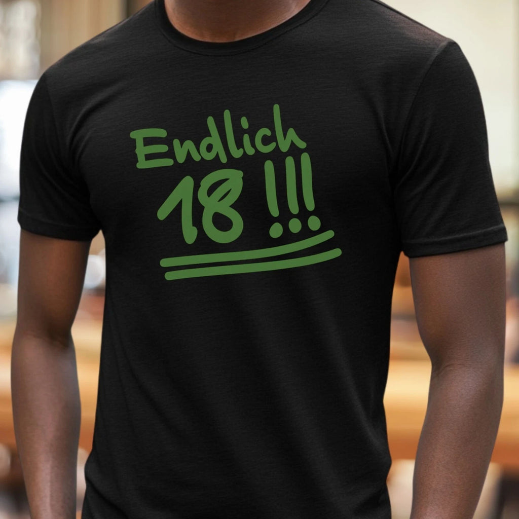 Mens Finally 18 Motif Cotton T Shirt Size XS to 5XL