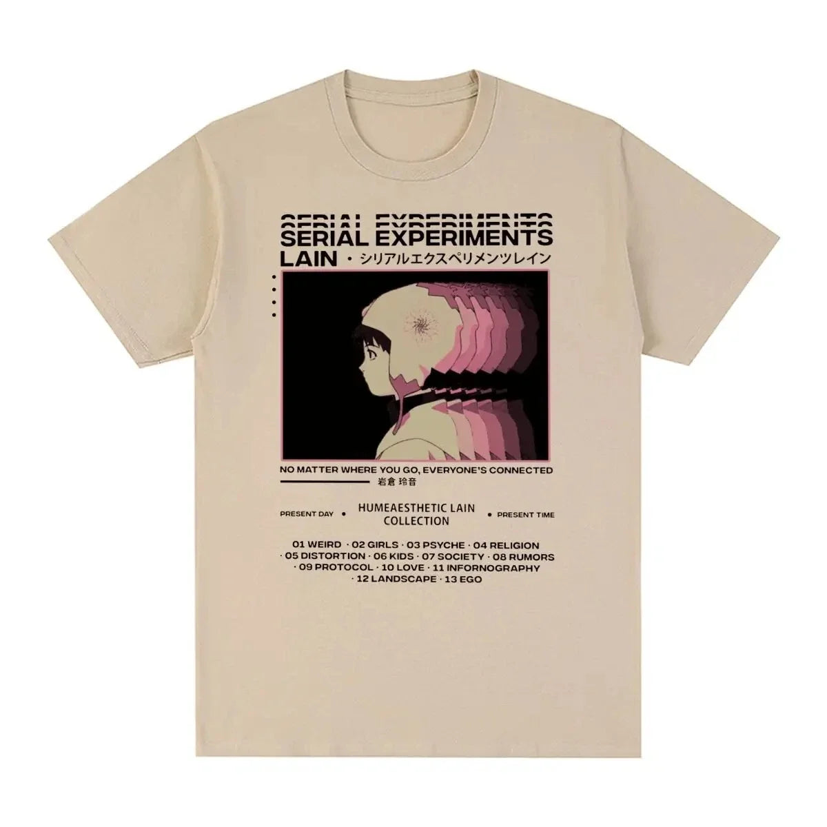 Serial Experiments Lain T-shirt - Vintage anime T-shirt