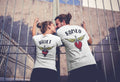 Romeo Juliet Back Logo Trendy Couple Matching Men's Women's Cotton T-Shirt Top