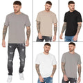 Mens T-Shirt Oversized Enzo Crew Neck Cotton Classic Top