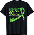 Cute Green Ribbon Mental Health Awareness Support Squad T-Shirt