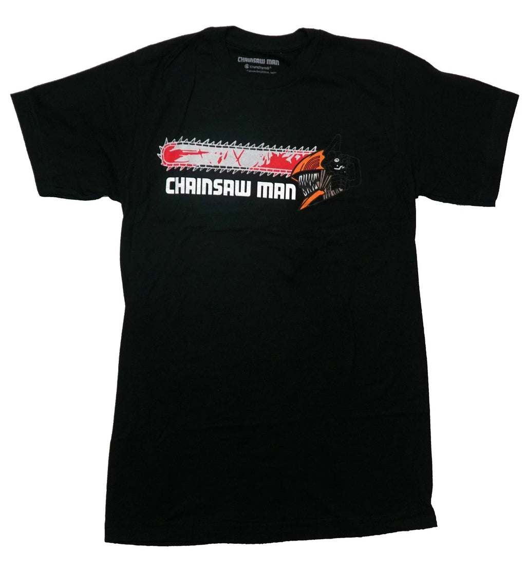 Chainsaw New Adult T-Shirt - Simple Chainsaw Man Logo Under Bloody Saw