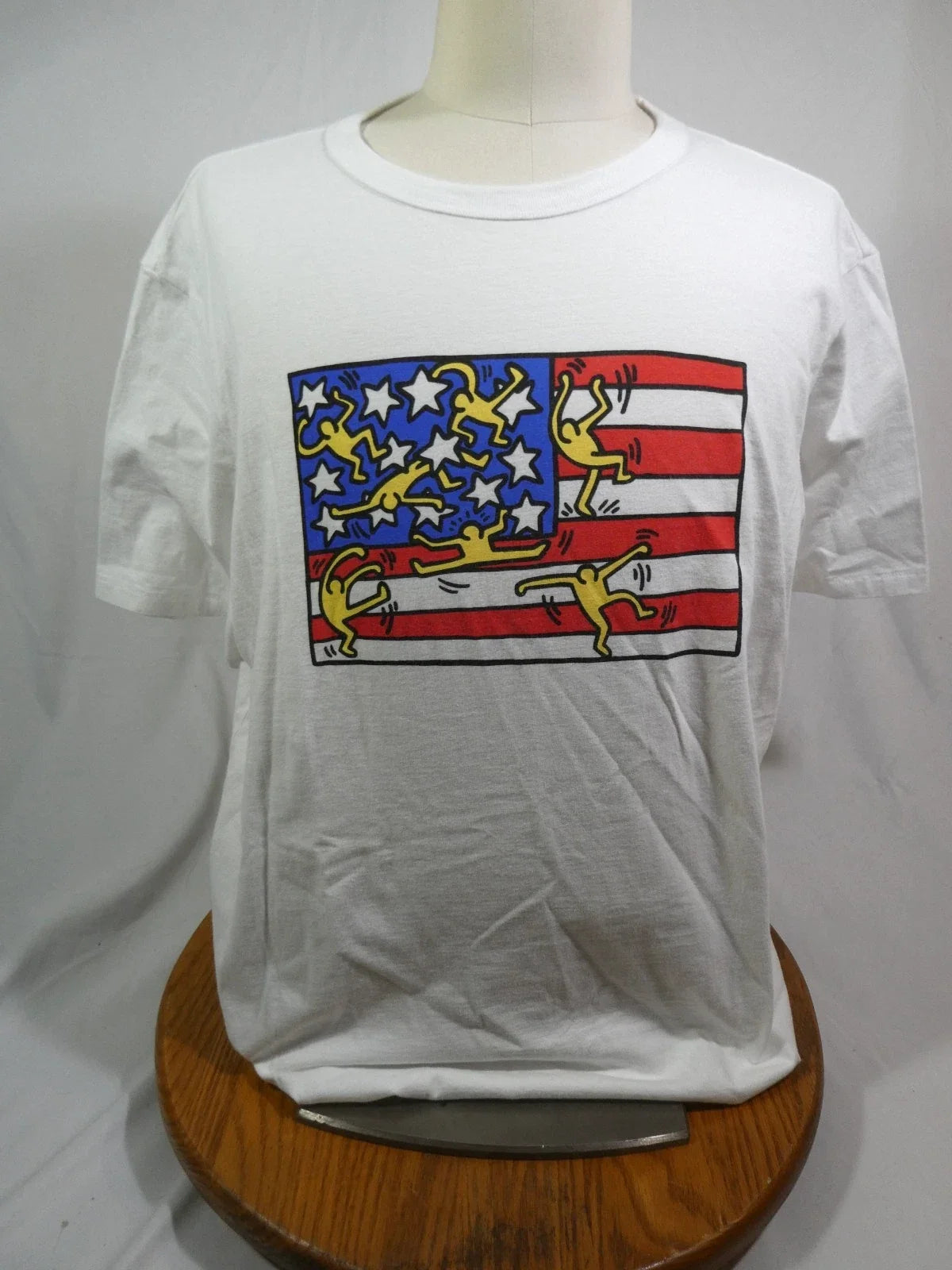 Keith Haring Pop Shop T-Shirt American Music Festival XLT Fresh Clean EUC TALL