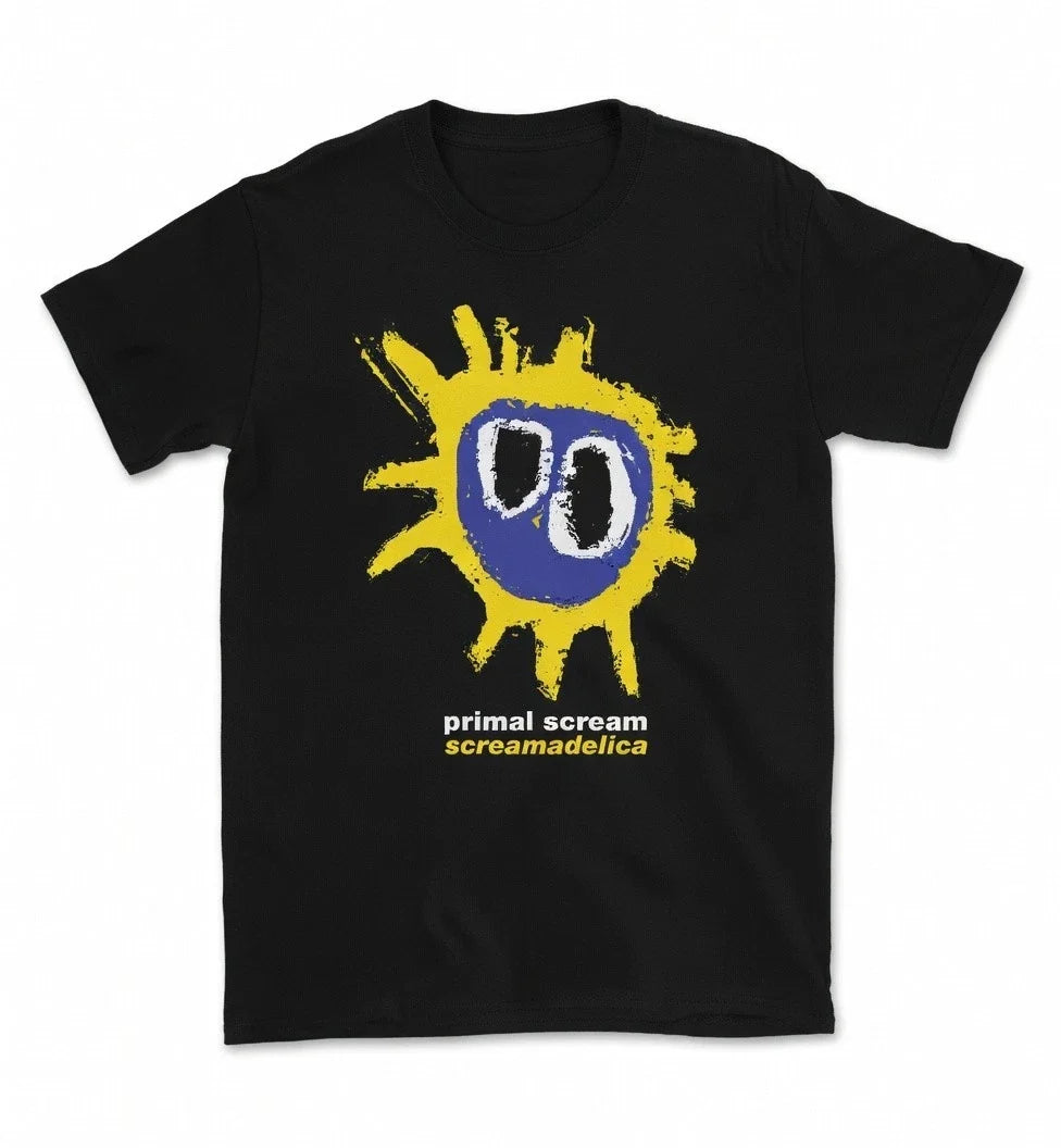 Primal Scream Screamadelica T-SHIRT All Sizes S M L XL XXL 3 4XL Black White