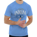 Indiana Hoosier State Crossroads Of America Adult Short Sleeve Crewneck Tee