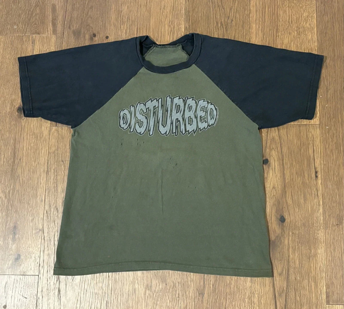 Vintage Y2K Disturbed T-Shirt 2000 Face Grunge Metal Rock Band Men’s L/XL