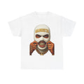 Gangsta Mask Skull Tee | Balaclava Illustration, Gold Chain Streetwear