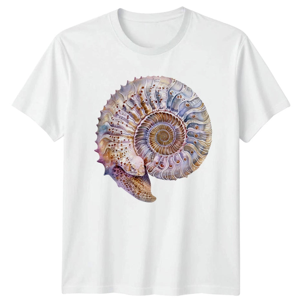 Beautiful Ammonite Fossil T-Shirt Marine Science Birthday Gift For Him And Her