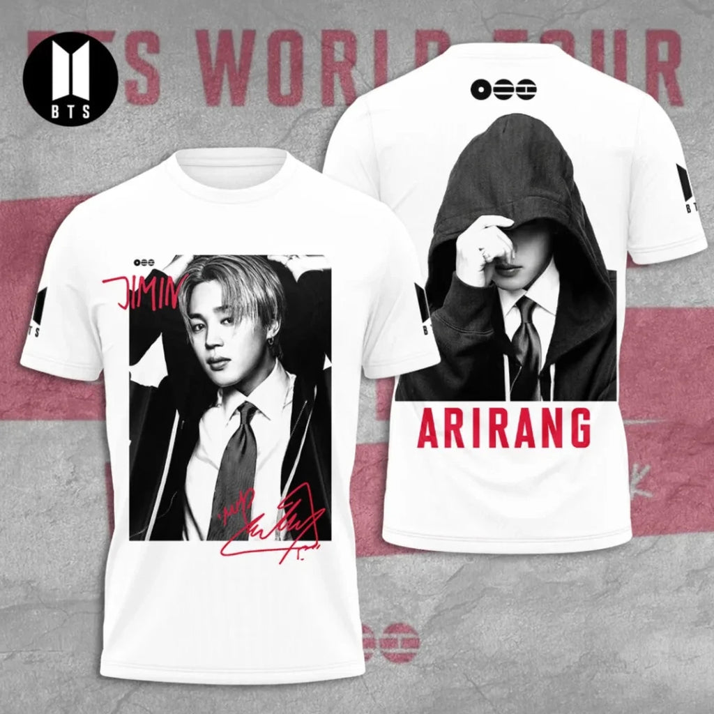 HOT ITEM1! BTS World Tour 2026 ARIRANG x JIMIN AOP T-Shirt