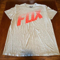 Fox Racing Graphic T Shirt Gray Red Spell Out Logo XL Streetwear Moto