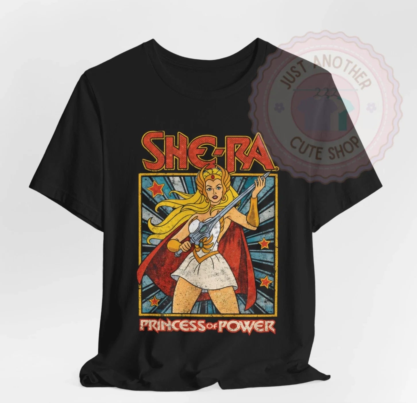 She-Ra Princess of Power T-Shirt ✩ Vintage Style 80s Cartoon Graphic Tee! RARE!