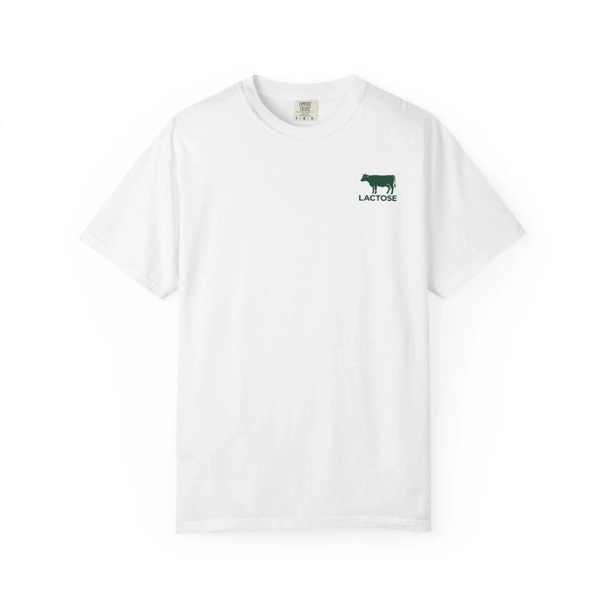 Lactose Cow Funny  Pun T-Shirt | Crocodile Parody Graphic Tee White