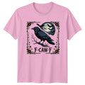 F-Caw-F Raven Gothic Moon Bats Birds Mens Womens Graphic Tee