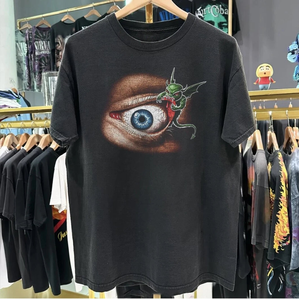 2-Sided Halloween Horror Nights T Shirt Grunge Goth Punk Y2K Vintage 1997 Tapout