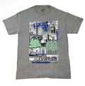 London Streetwear Graphic Tee Gray Size XS Graffiti Urban Unisex Y2K NWOT