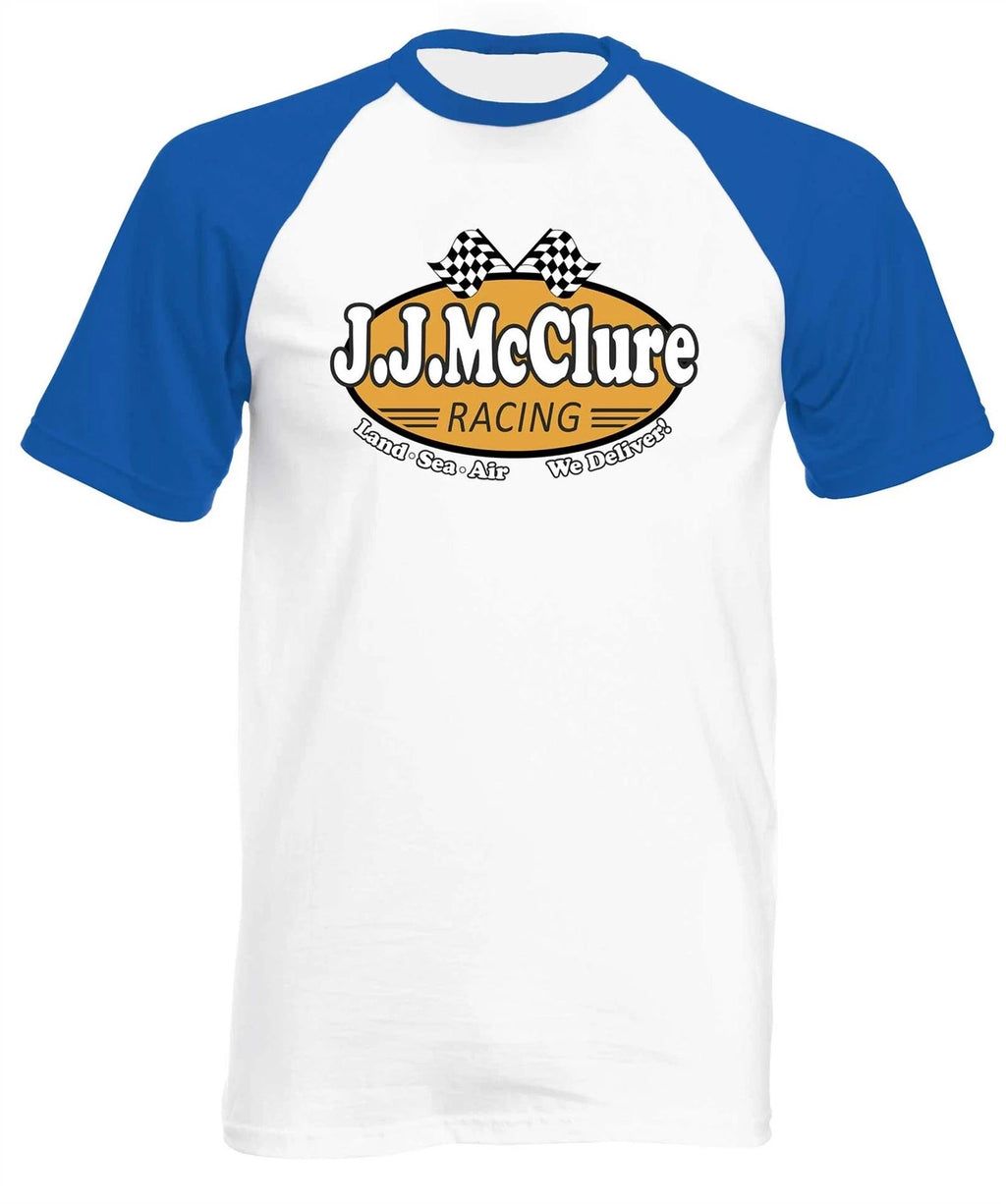 JJ McClure Racing Cannonball Short Sleeve Baseball Shirt - Run Burt Reynolds 80s
