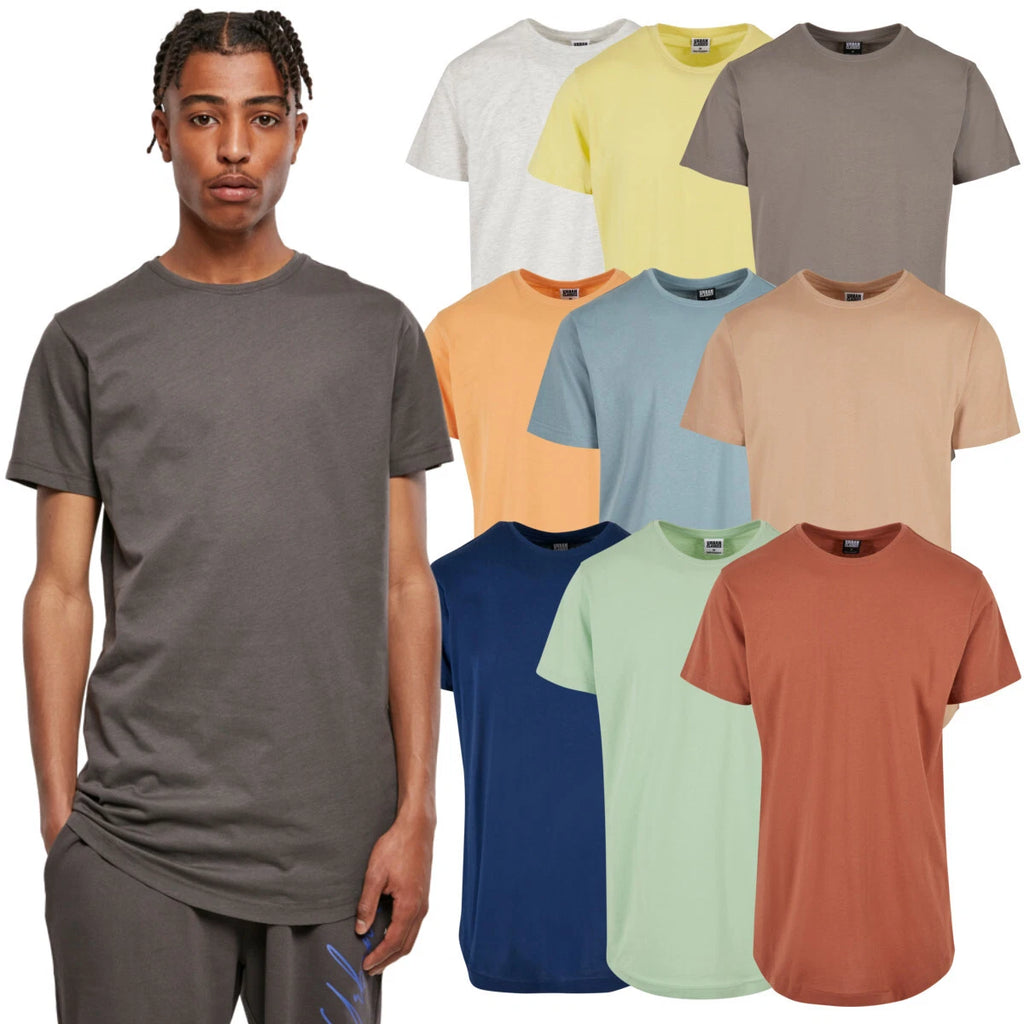 Urban Classics Shaped Long Tee T-Shirt Top Oversize Basic Cotton
