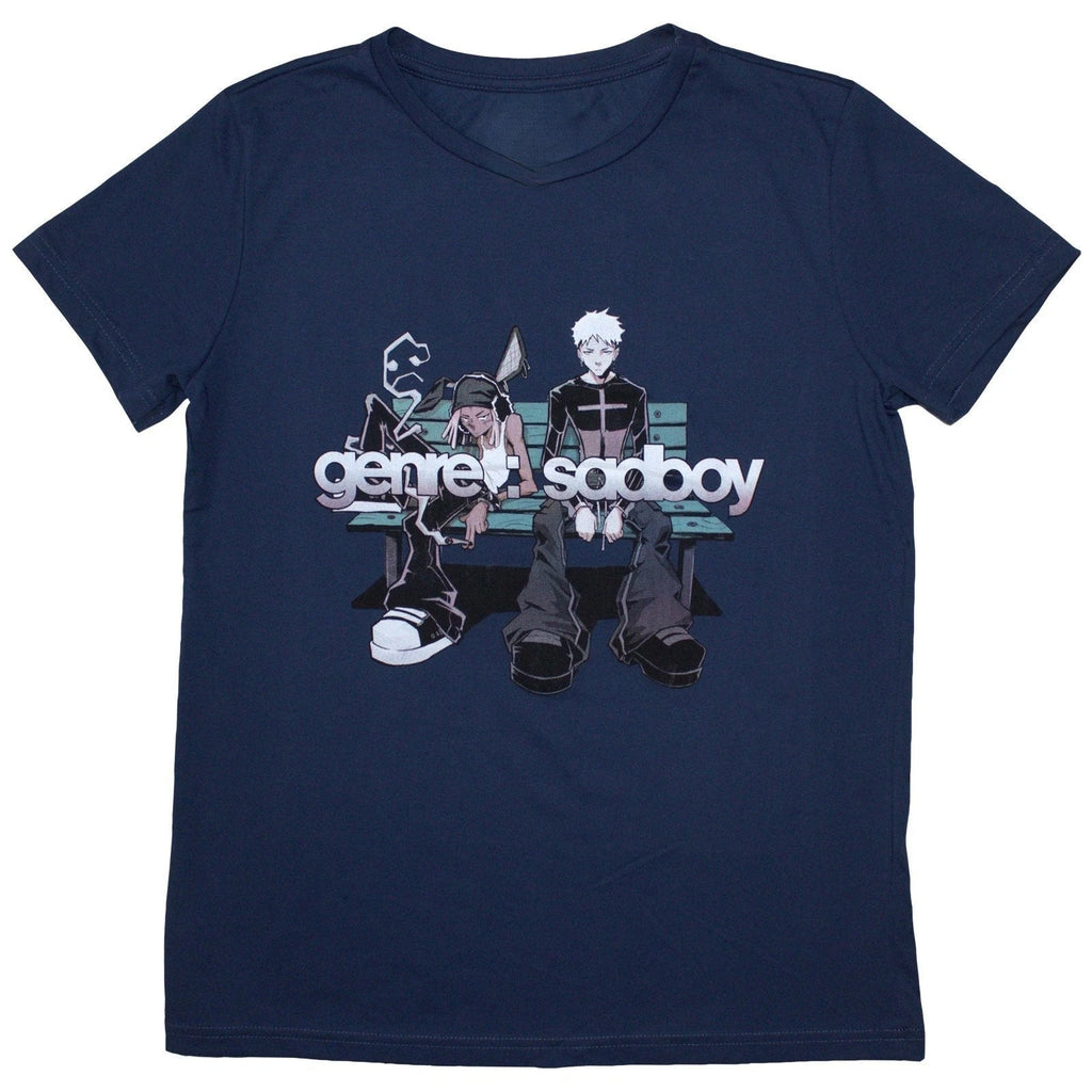 Genre Sadboy Anime Bench Graphic Streetwear T shirt
