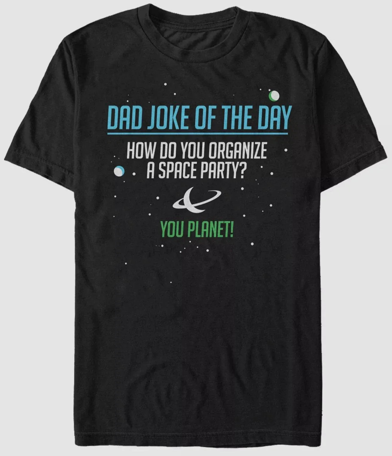 $25 Fifth Sun Men's Black Short-Sleeve Crewneck Dad Joke Graphic T-Shirt Size L