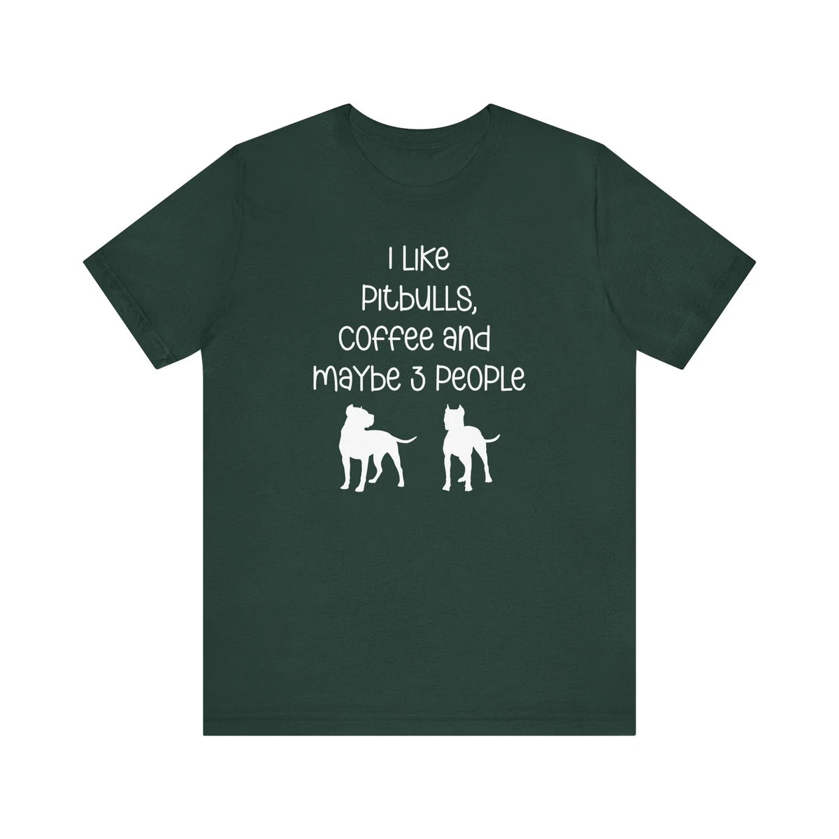 Pitbull Coffee Lover Shirt - I Like Pitbulls and Maybe 3 People, Dog Mom Tee