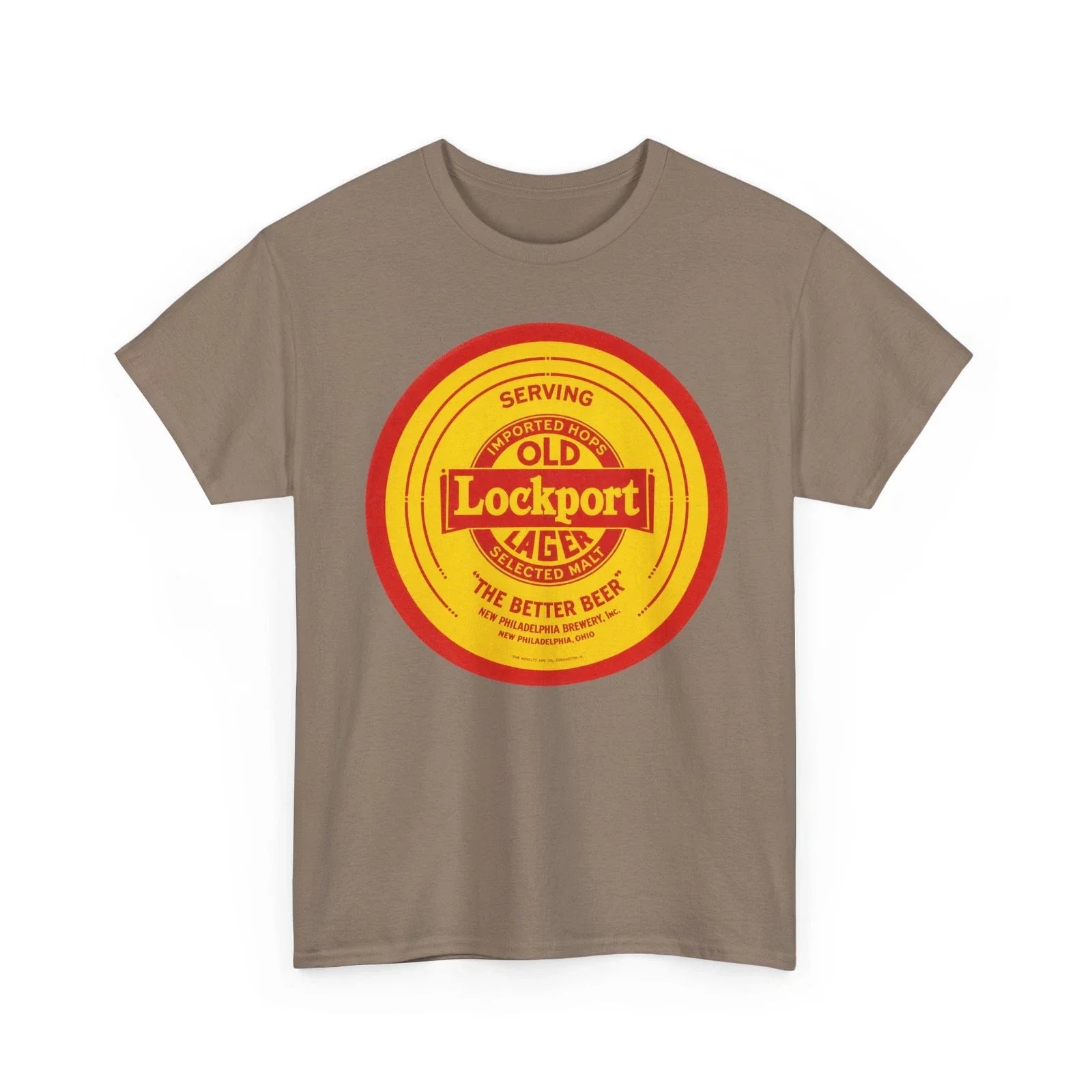 Old Lockport Lager New Philadelphia Brewery OH Pre-Pro Beer Retro T-Shirt