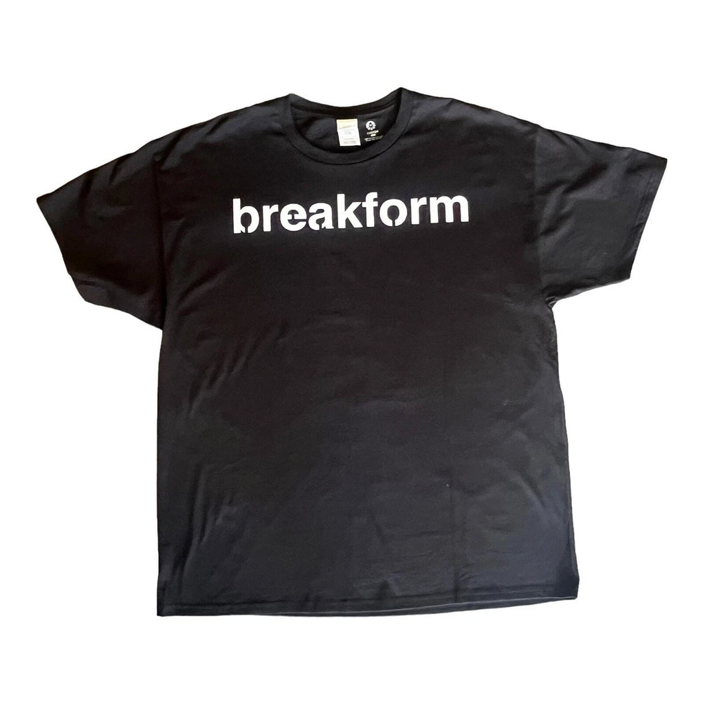 Hanes BREAKFORM Graphic T SHIRT XL Men's Womens TEE Black White 100% Cotton NWOT