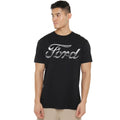 Ford Chrome Ford Logo Unisex T-Shirt S-5XL, Black
