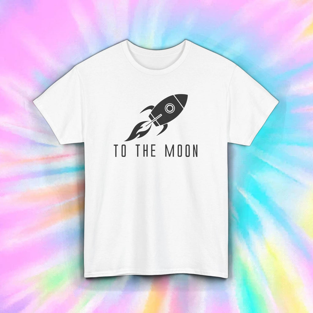 Rocket To The Moon T-Shirt Crypto Investor Bitcoin Meme Trading Tee S-5XL