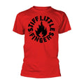 Stiff Little Fingers (SLF) - Flame Logo RED T Shirt Official Merch (Punk)