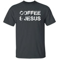 Coffee and Jesus Unisex T-shirt Christion Faith tee black dark heather