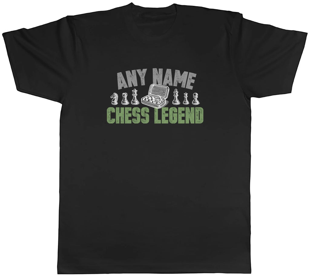 Personalised Any Name Chess Legend Mens T-Shirt Tee Gift Top